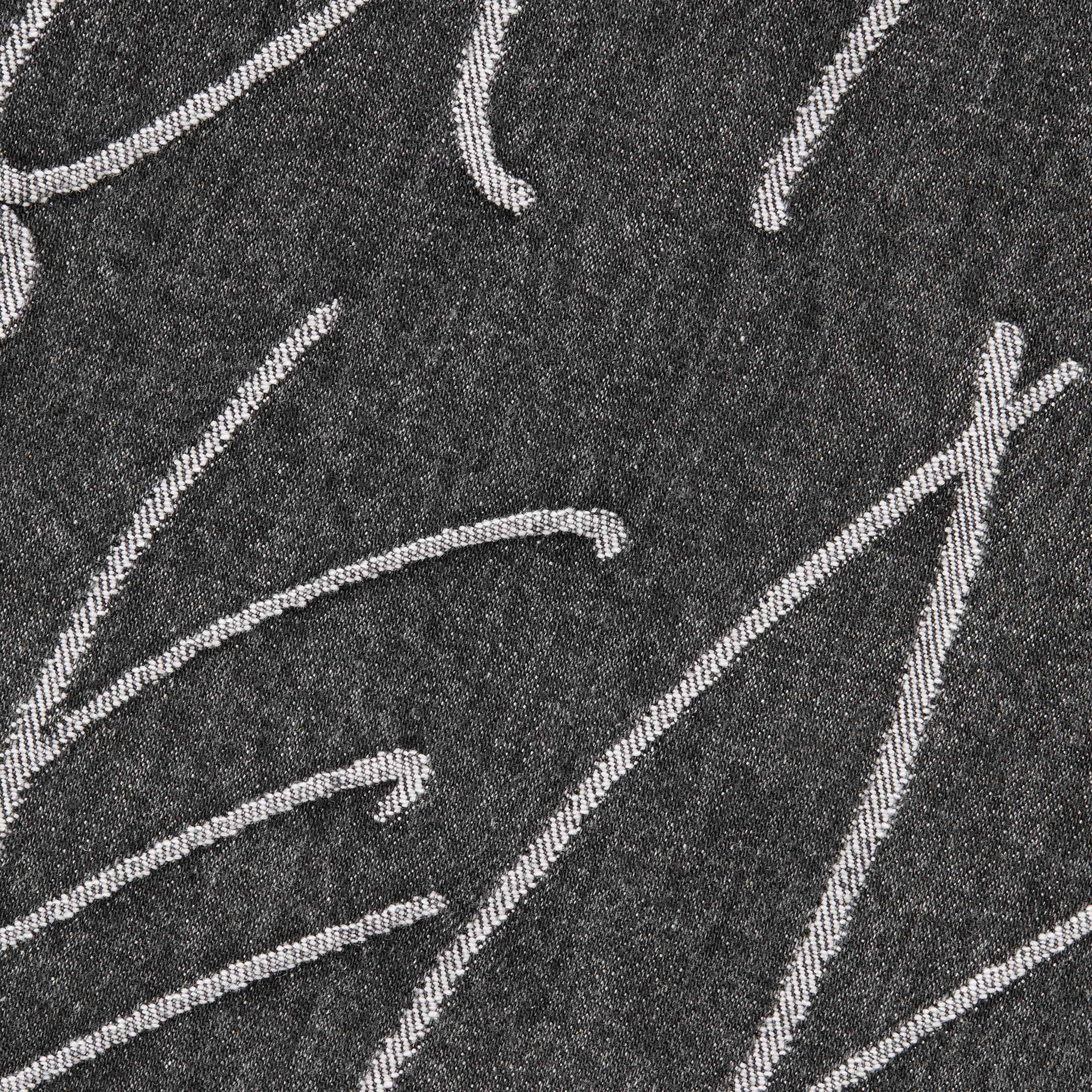 Handwriting Jacquard Denim Shirt view 5